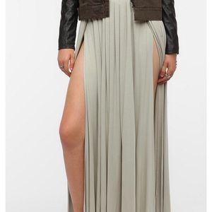 UO double slit maxi skirt